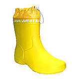 Напівчоботи жіночі жовті EVA Jose Amorales, фото 3