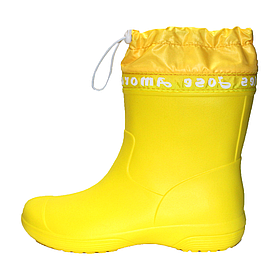 Напівчоботи жіночі жовті EVA Jose Amorales