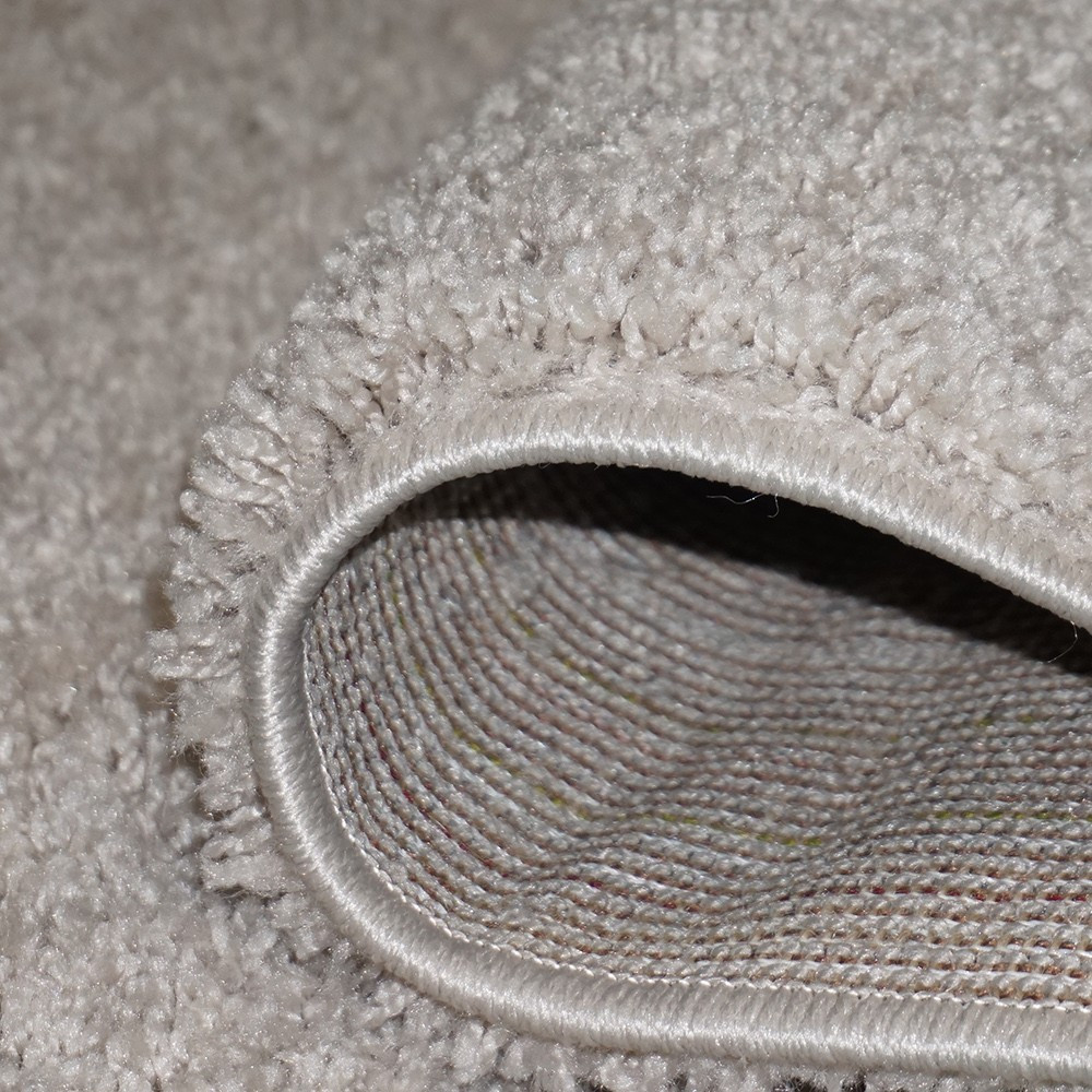 Килимова доріжка з високим ворсом Shaggy Bravo 1 Бежевий Широка м'яка килимова доріжка Доріжка в кімнату, фото 1