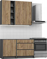 Кухня Kraft довжина кухні 1,4 м, без стільниці DS-Kraft
