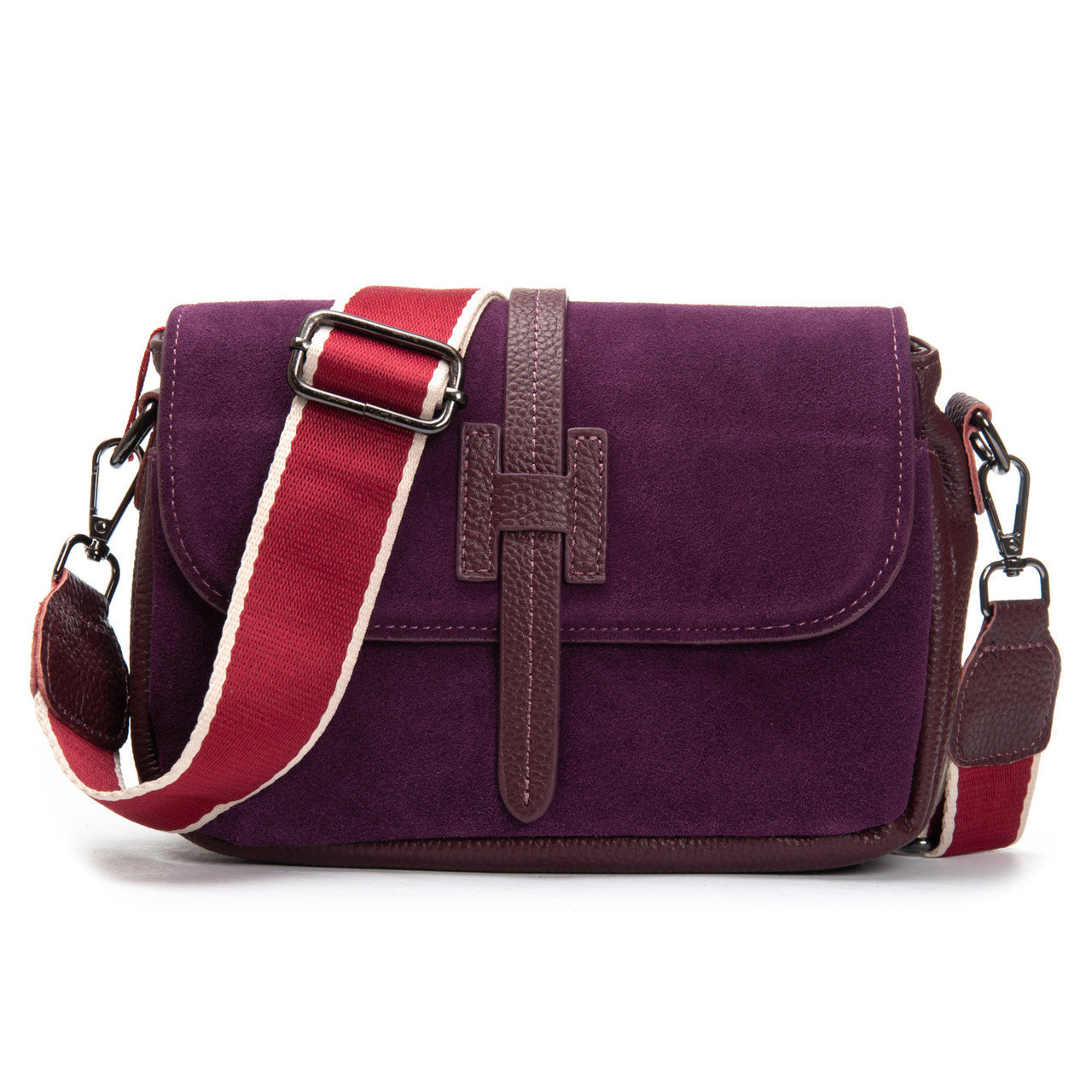 Сумка Женская Классическая замш 77003 red Купити жіночі сумки гуртом і в роздріб із натуральної шкіри в Україні