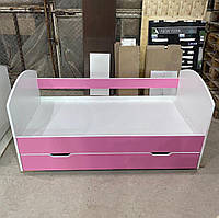 Ліжко з матрацом, ящиком для постільної білизни та знімним захистом Smile