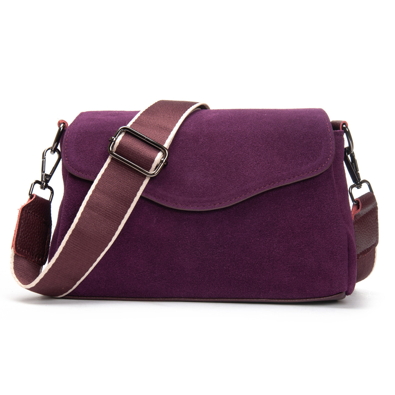 Сумка Женская Классическая замш 99118 bordo Купити жіночі сумки гуртом і в роздріб із натуральної шкіри в Україні, фото 1