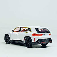 Металева машинка BMW XM Автопром AP7742-3 — білий кросовер 1:24 зі світлом і звуком, фото 4