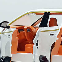 Металева машинка BMW XM Автопром AP7742-3 — білий кросовер 1:24 зі світлом і звуком, фото 5