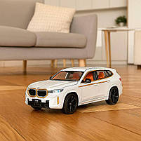 Металева машинка BMW XM Автопром AP7742-3 — білий кросовер 1:24 зі світлом і звуком, фото 8