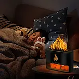 Соляна лампа-зволожувач 3-в-1 Doctor-101 Flame, з підсвіткою, фото 4