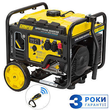 Генератор інверторний 4.5 кВт бензиновий CHAMPION C4500IE з дистанційним керуванням