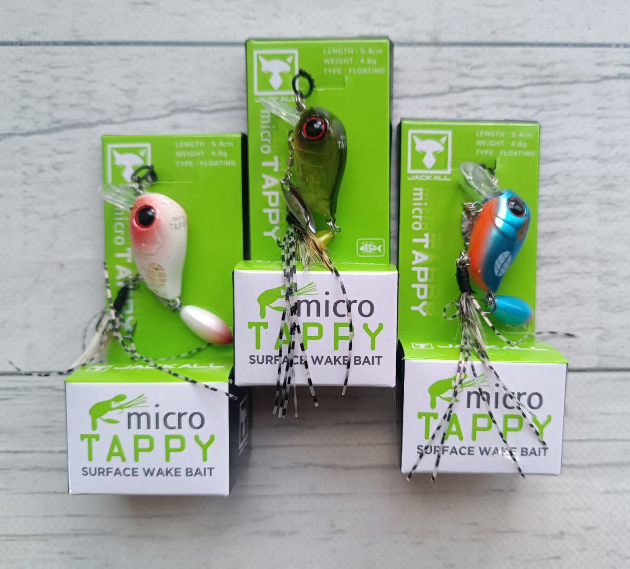 Воблер Micro Tappy 54F 4.8 г Набір 3шт