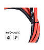 Силовий кабель 2 AWG (35 мм²) з клемами М8 — комплект +/ Червоний та чорний колір 25 см, фото 3