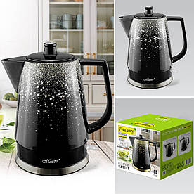 Електричний чайник Maestro MR-074-SILVER, 1.5 л, 1500 Вт, керамічний корпус, автоматичне вимкнення