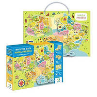 Магнітна мапа України (200268) dodo, 30 елементів, магнітна дошка, в коробці