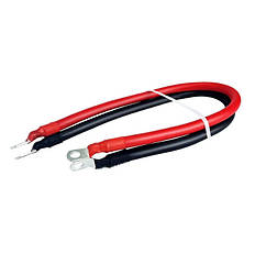 Кабель 2AWG 35 мм² з клемами М8 пара чорний і червоний 50 см