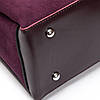 Сумка шопер жііноча натуральна замша з двома короткими ручками ALEX RAI 1561 bordo, фото 6