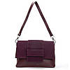 Сумка жіноча крос боді з клапаном натуральна замша ALEX RAI 1563 bordo, фото 2