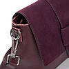 Сумка жіноча крос боді з клапаном натуральна замша ALEX RAI 1563 bordo, фото 6