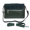 Сумка жіноча крос боді з клапаном натуральна замша ALEX RAI 1563 green, фото 4