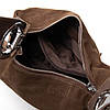 Сумка багет жіноча натуральна замша на довгому ремені ALEX RAI 2066-9 khaki, фото 6