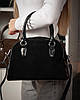 Сумка жііноча натуральна замша з двома короткими ручками ALEX RAI 3036 black, фото 9
