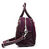 Сумка жііноча натуральна замша з двома короткими ручками ALEX RAI 3036 bordo, фото 4