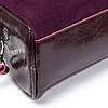 Сумка жііноча натуральна замша з двома короткими ручками ALEX RAI 3036 bordo, фото 6