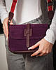 Сумка жіноча крос боді з клапаном натуральна замша ALEX RAI 77003 red, фото 10