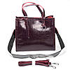 Сумка шопер жіноча з двома короткими ручками натуральна замша ALEX RAI 8800-1 bordo, фото 3