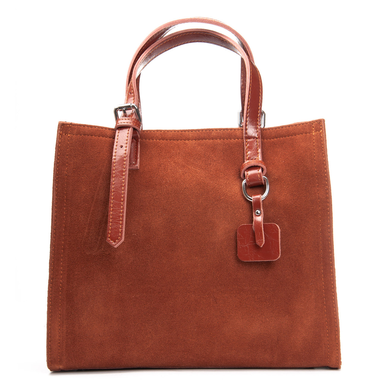 Сумка шопер жіноча з двома короткими ручками натуральна замша ALEX RAI 8800-1 camel, фото 1