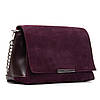 Сумка жіноча крос боді з клапаном натуральна замша ALEX RAI 9717-220 bordo, фото 3