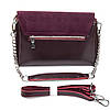 Сумка жіноча крос боді з клапаном натуральна замша ALEX RAI 9717-220 bordo, фото 4