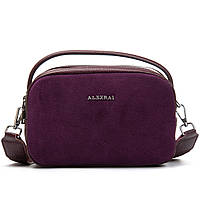 Сумка кросс боди женская замшевая ALEX RAI 99126 bordo
