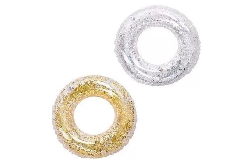 Надувний круг з блиск. 90см . 2 кольори WM-8172-4-90/AA9-24