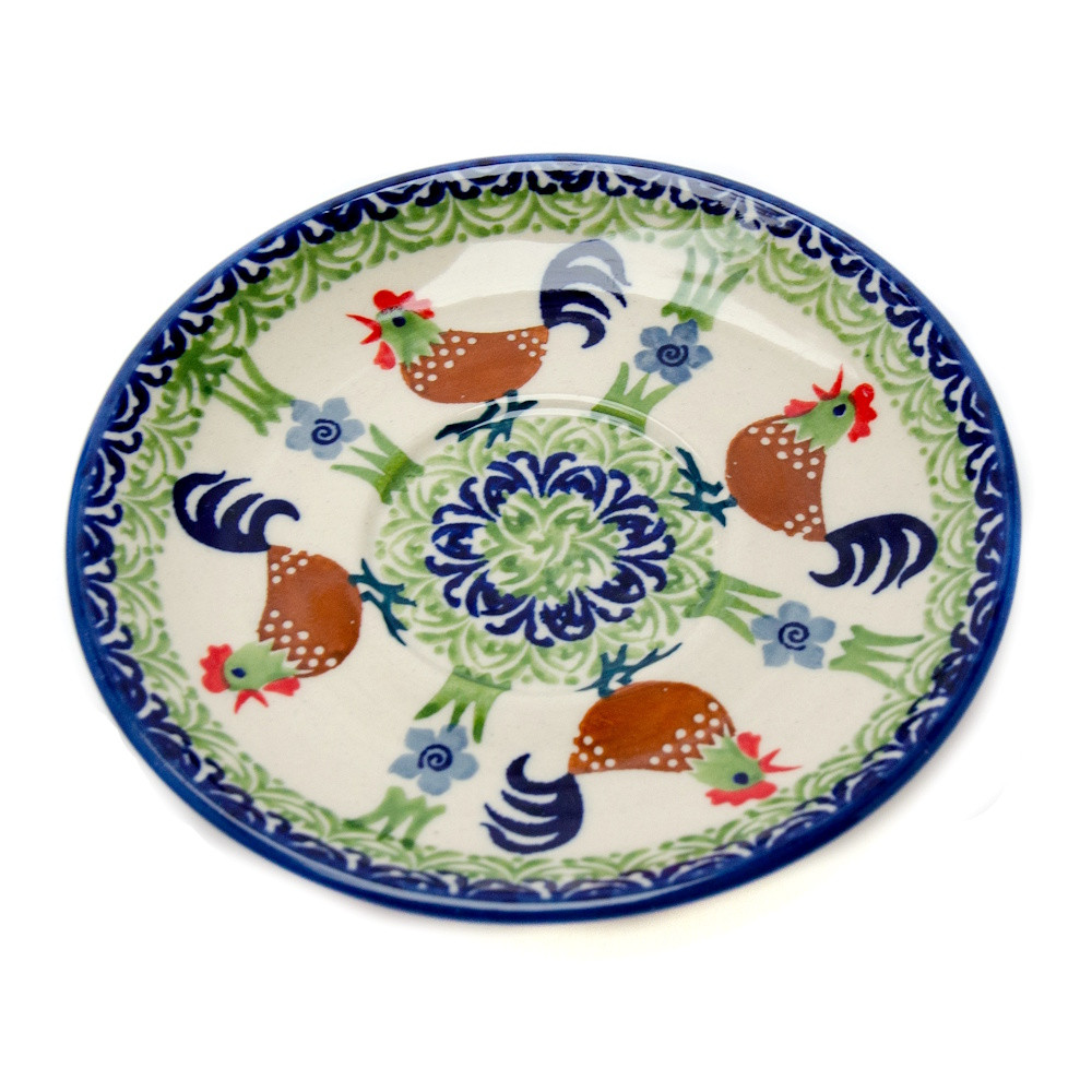 Блюдце керамічне 15 Півник у Саду