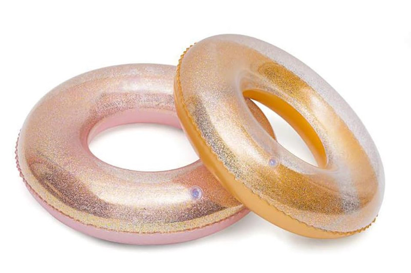 Надувний круг з блиск. 90см . 2 кольори WM-8080-1-90/AA9-16