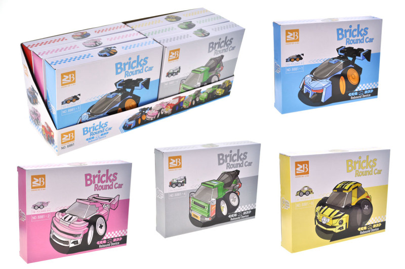 Конструктор 6881 "Машина" в дисплеї 6 шт. р.23,5x4,5x18,5 см YG Toys, фото 1