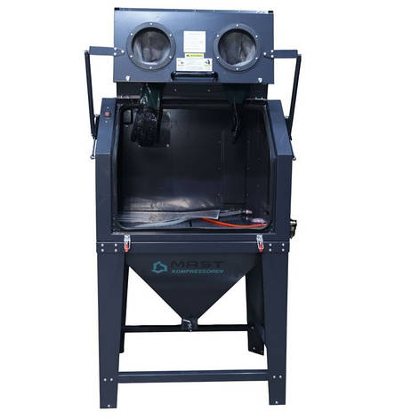 Піскоструминна (піскоструйна) камера 330л MAST MSC350FD з витяжкою DC15 (фронтальне завантаження) | Піскоструй для СТО, фото 1