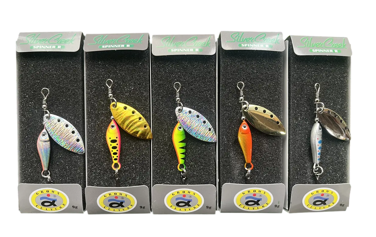 Набір Блешня Вертушка Grows Culture Silver Creek Spinner-R 9G 5шт
