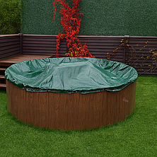 Накриття захисне зимове для круглих каркасних і морозостійких басейнів діаметром 6,4 м, фото 2