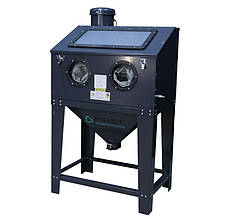 Піскоструминна камера 220л MAST MSC220TD з витяжкою DC15 (верхнє завантаження) | Компактний піскоструй