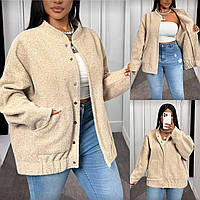 Бомбер жіночий баранчик у кольорах 3242