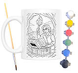 Набір для творчості кружка розмальовка Граф Монте-Крісто (за мотивами книги Александра Дюма) 330 мл біла (КР0201), фото 2