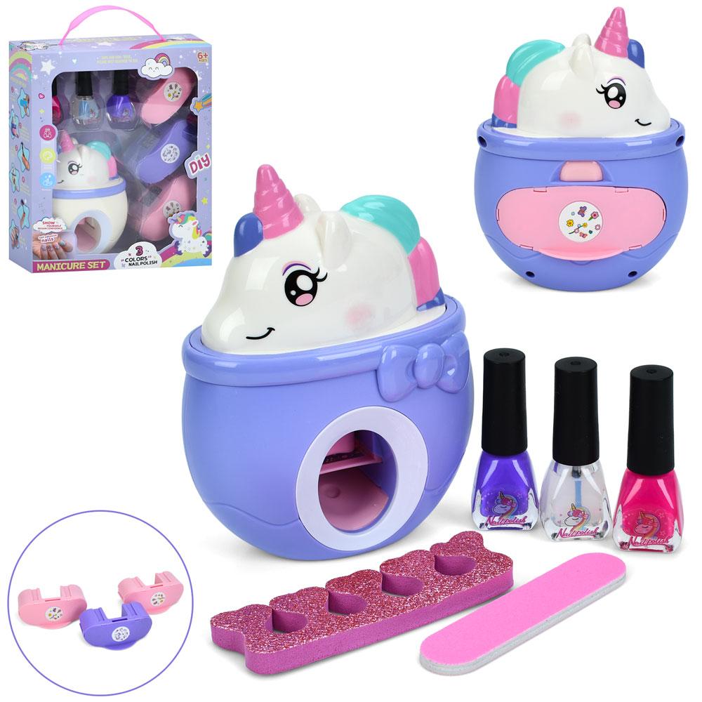 Косметика HZ062 (30шт) набір для манікюру, лак 3шт, розділювач для пальців, пристрій для кріплення наліпок, 2 кольори, в кор-ці,, фото 1