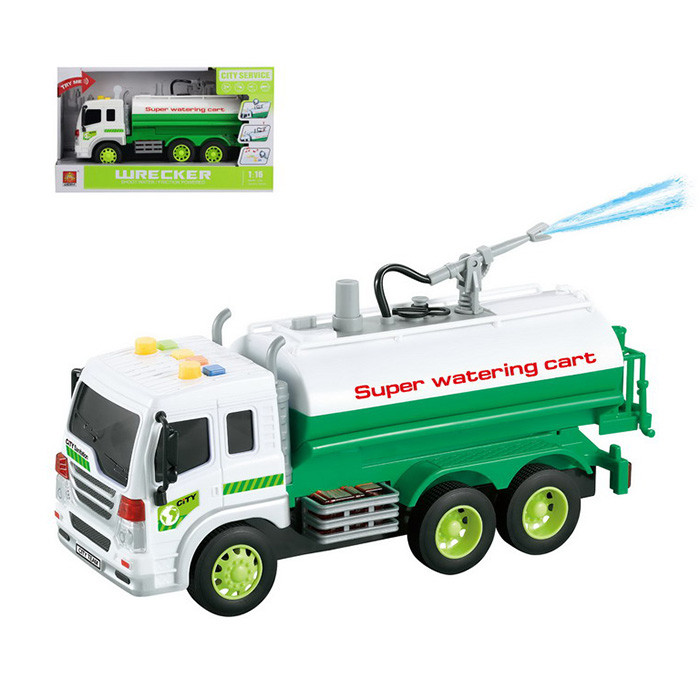 Машина WY331C (24шт) інерц, 28см, 1:16, звук, світло, бризкає водою, гумові колеса, на бат-ці(табл), в кор-ці, 32-18-11,5см, фото 1