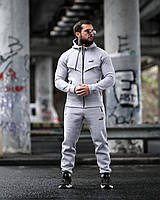 Зимний мужской спортивный костюм Puma серый, Спортивный мужской костюм Puma