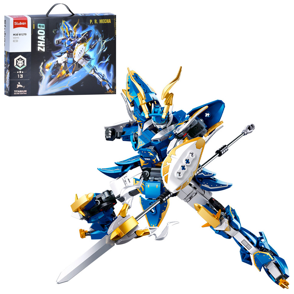 Конструктор SLUBAN M38-B1270 (16 шт.) робот, 27,4 см, 555де, у кор-ці, 42,5-28,5-6,5 см, фото 1