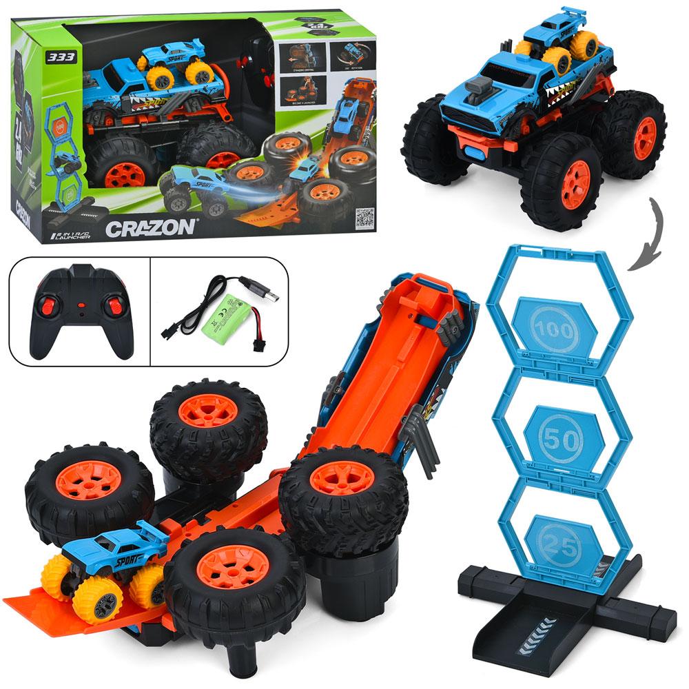 Джип 333-TS251401 (6шт) р/к2,4G, акум, 23см, гумові колеса, обертається 360, пускова установка, USB-зарядне, в кор-ці, 43-23-25см, фото 1