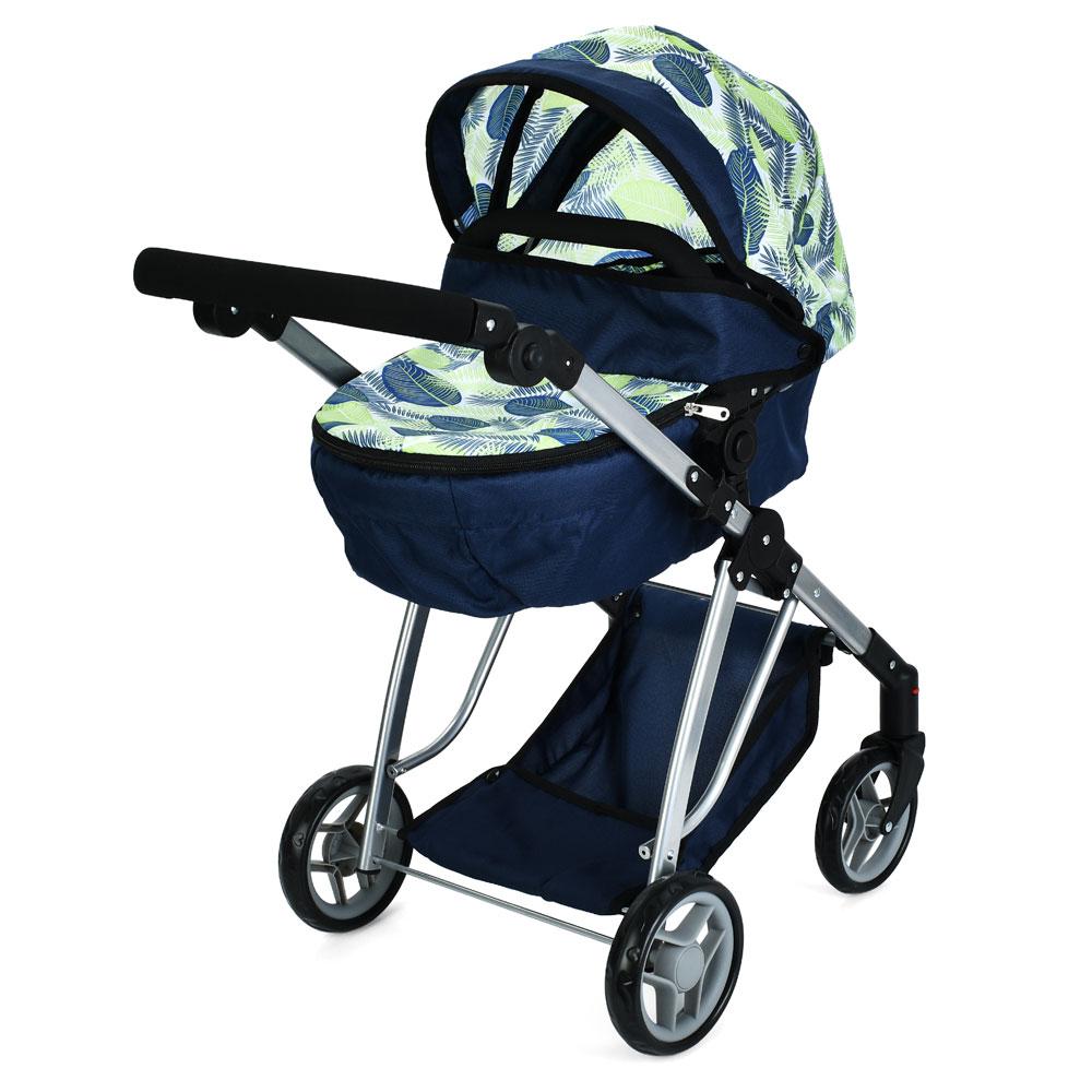 Коляска 9643 (4 шт.) для ляльки, трансформер, 61-40-в74 см, люлька 52-29-12 см, регул.ручка EVA, кошик, метал, у кор-ці, 35-44-16 см, фото 1