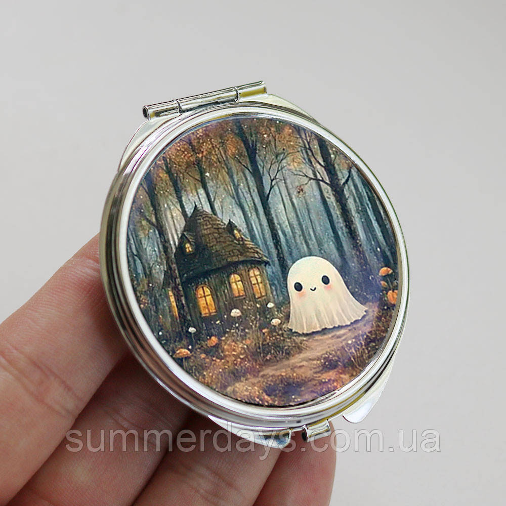 Кишенькове дзеркальце Мультяшний привид, фото 1