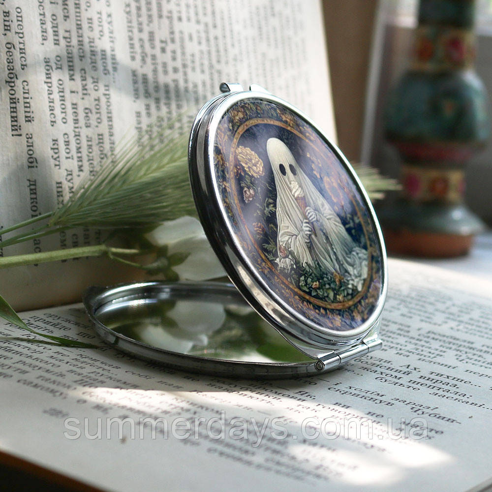 Кишенькове дзеркальце Привид з ріжком морозива, фото 1