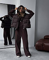 Спортивний костюм жіночий Annver худі та штани на високій посадці